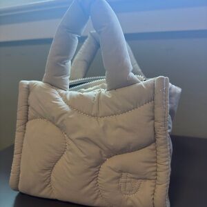 Thirty Years Puffer Cream Quilted Mini Bag